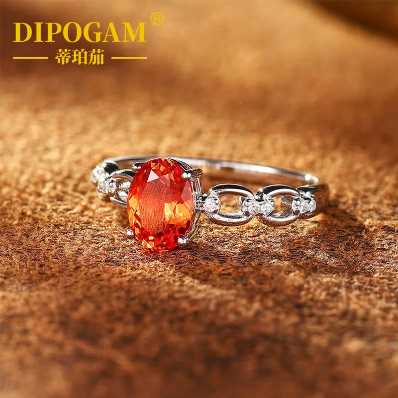 

Fenda 1.6 Carat Cultivated Sapphire Ring for Women Color Gem Elliptical Shape Ring Band Jewelry Accessory