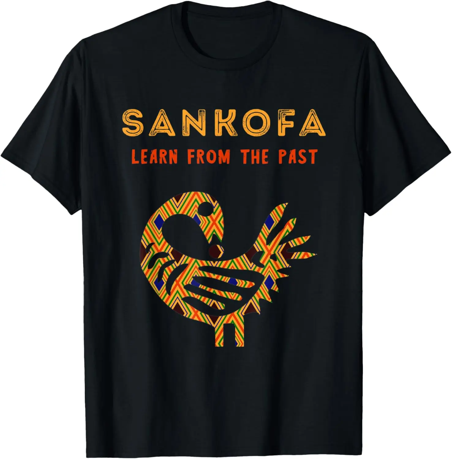 

Футболка с рисунком птицы Sankofa «Учиться от прошлого африканской птицы»