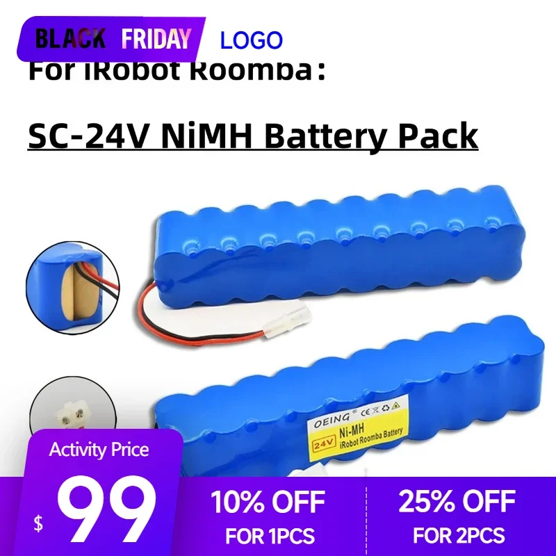 Rowenta NiMH Battery Pack CD Aspirador de pó, 9800mAh, 24V, Besen Air Force Extreme, RH8771WS, RH877501, RH8779, RH877901, Novo