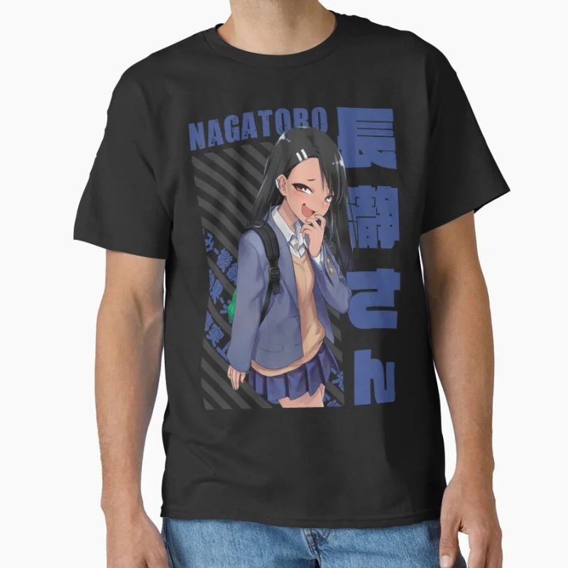 

Ijiranaide, Nagatoro-san ,Dont Toy With Me Anime T shirt for man Large size Tops Manga Graphic Print Y2k Clothes Cartoon Tee