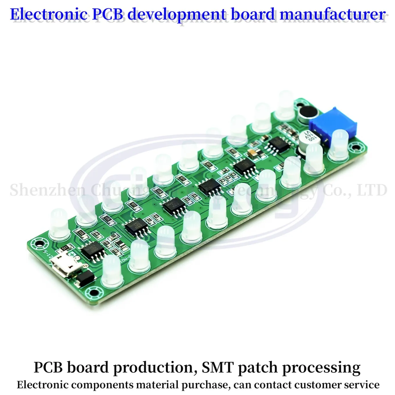 Sound-controlled induction power amplifier frequency spectrum audio level meter LED indicating flash melody light acoustics