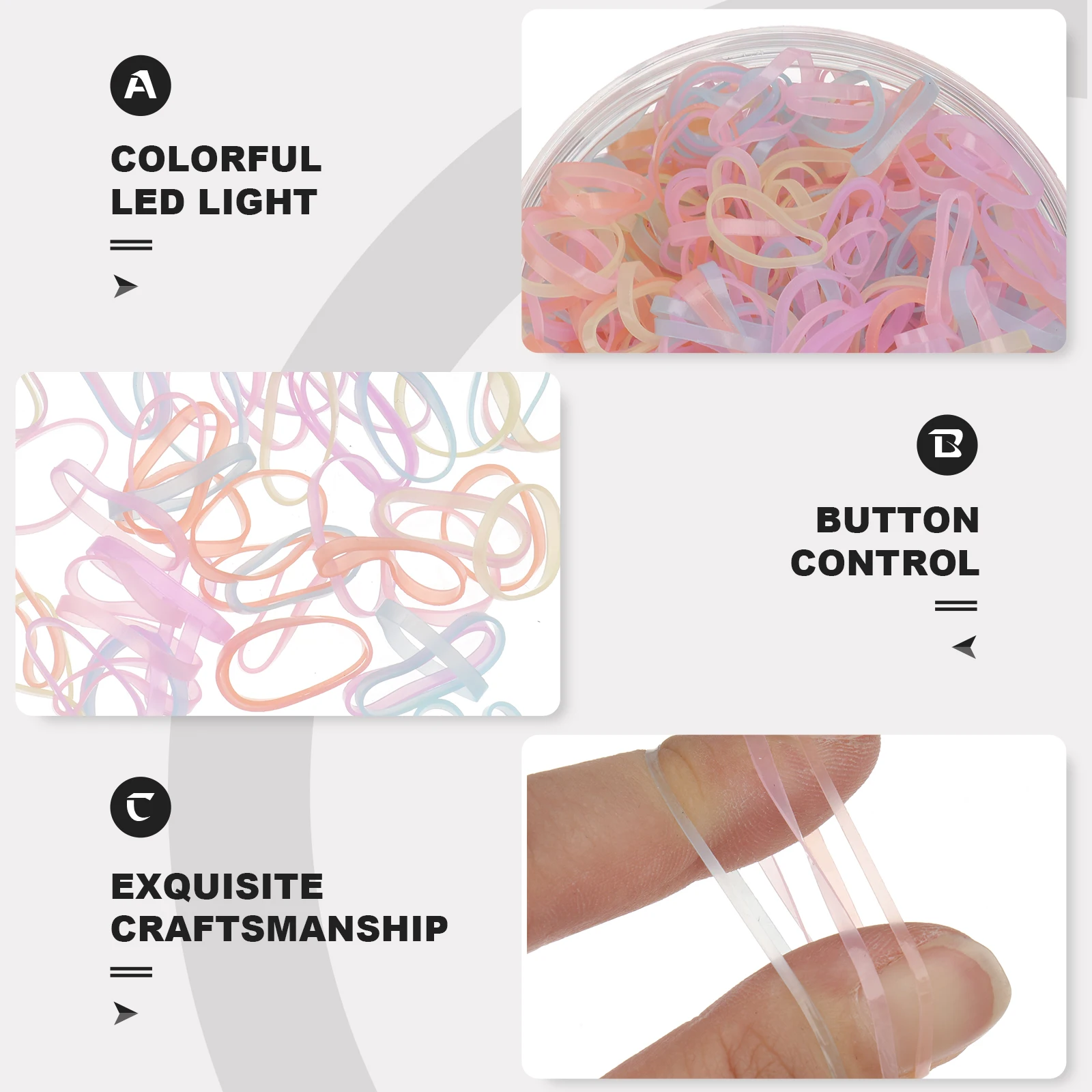 

1 Box Colorful Pet Ties For Dogs Cats Horses Rabbits Adorable Design Fashion Accessories Hairbands Rubber Bands Pet Hair Ring