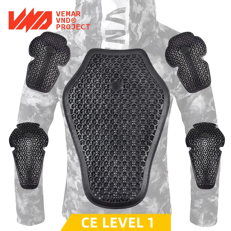 

CE Approved Motorcycle Shoulder Elbow Back Protector Pad Universal Motorbike Hips Pads Soft Motorcycle Jacket Insert Armor Pants
