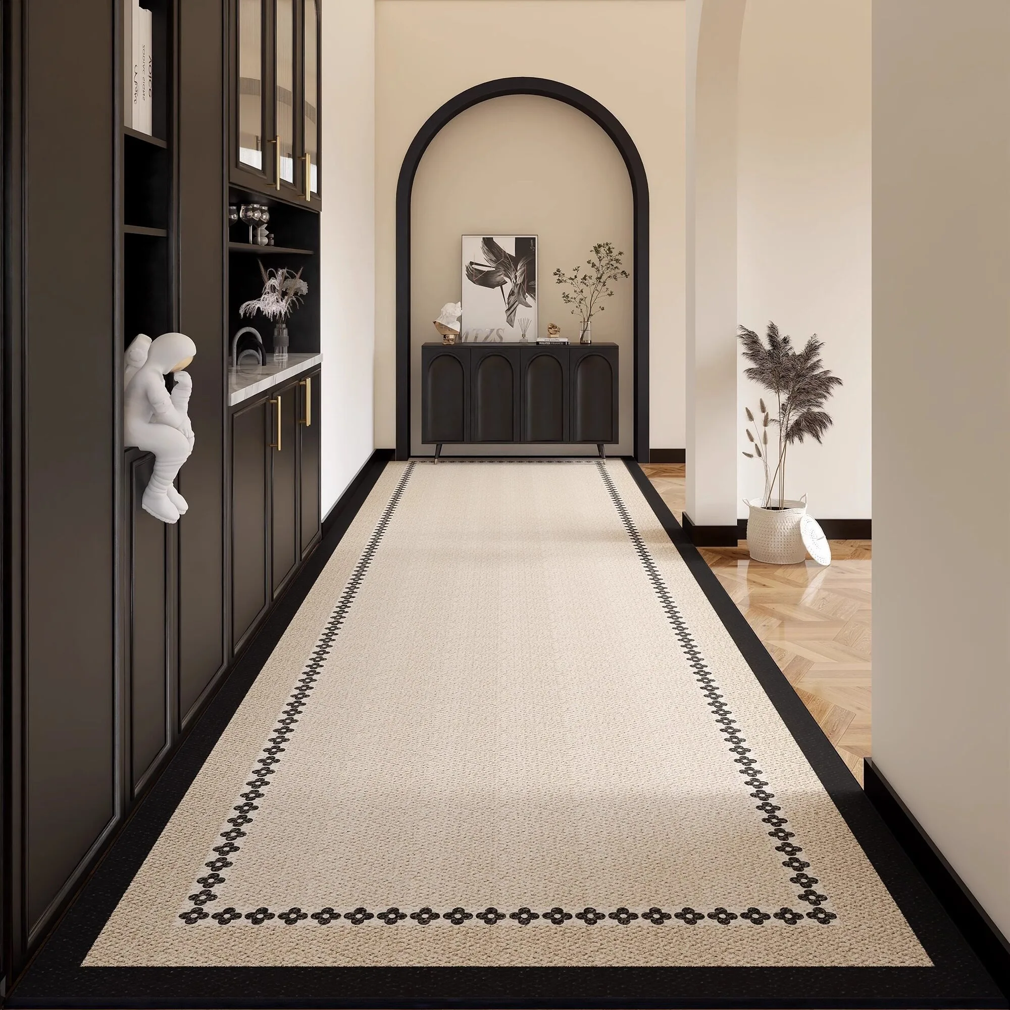 Hallway Carpet Runner Rug Long Carpets Corridor Machine Washable Bedroom Kitchen Floor Mat Minimalis Style Home Decoration Rugs