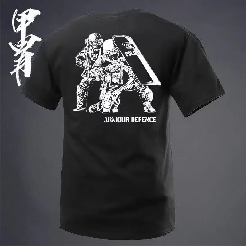 

Модная футболка с короткими рукавами Y2K Tough Guy Club Футболка с короткими рукавами в стиле милитари с принтом команды атак на двух человек