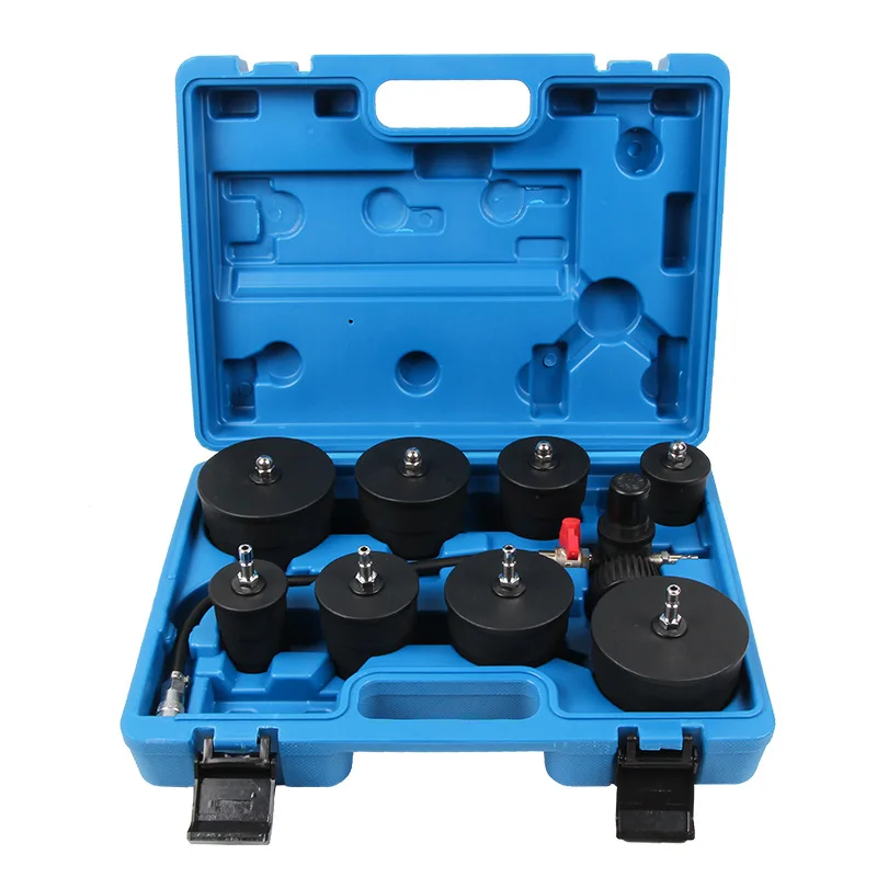 

9-Piece Turbocharger System Leak Tester Sheet Metal Repair Pulley System Detector Auto Maintenance Tool