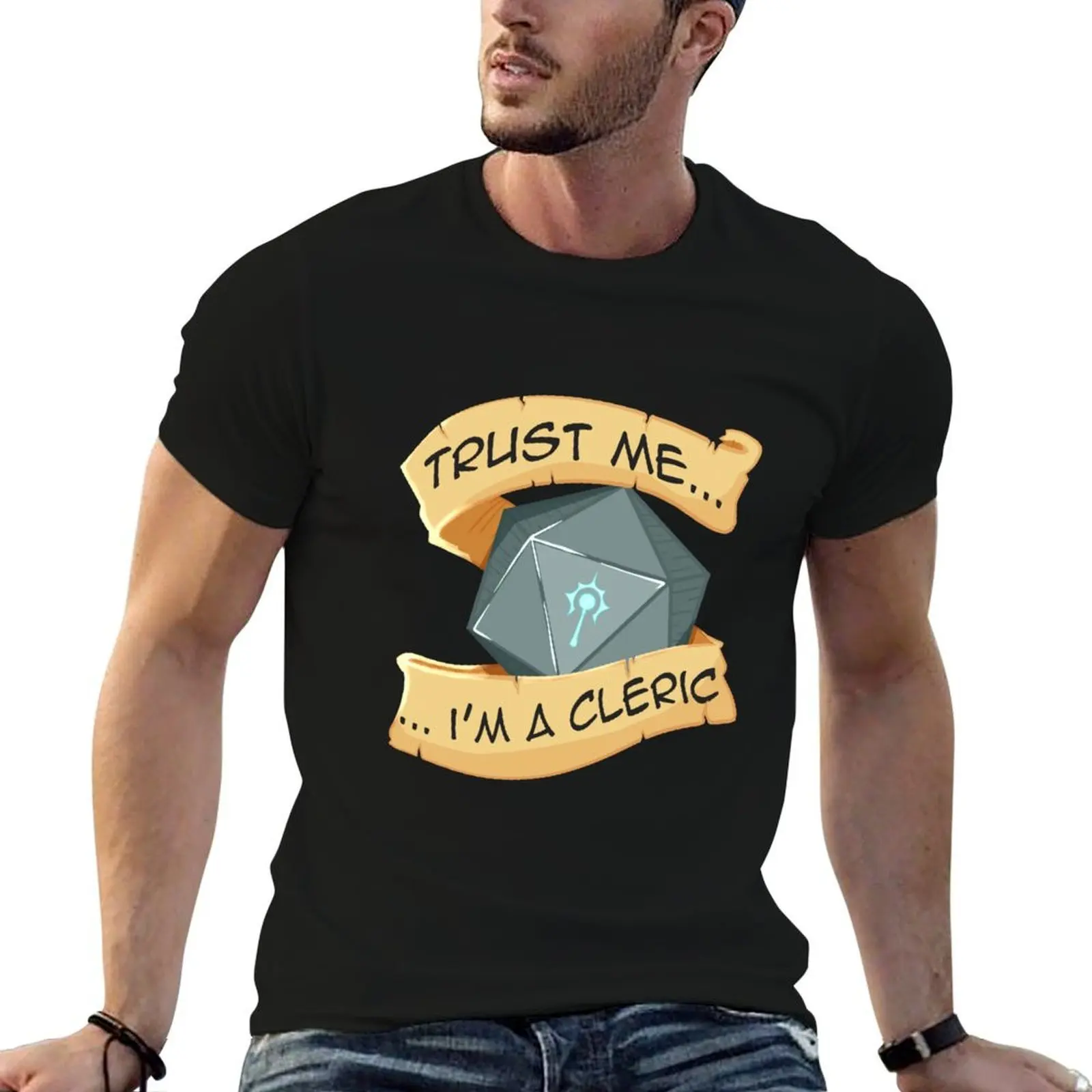 Trust me, I'm a Cleric T-Shirt man graphic t shirt funny t shirts man man t shirts high quality luxury brand T-shirt