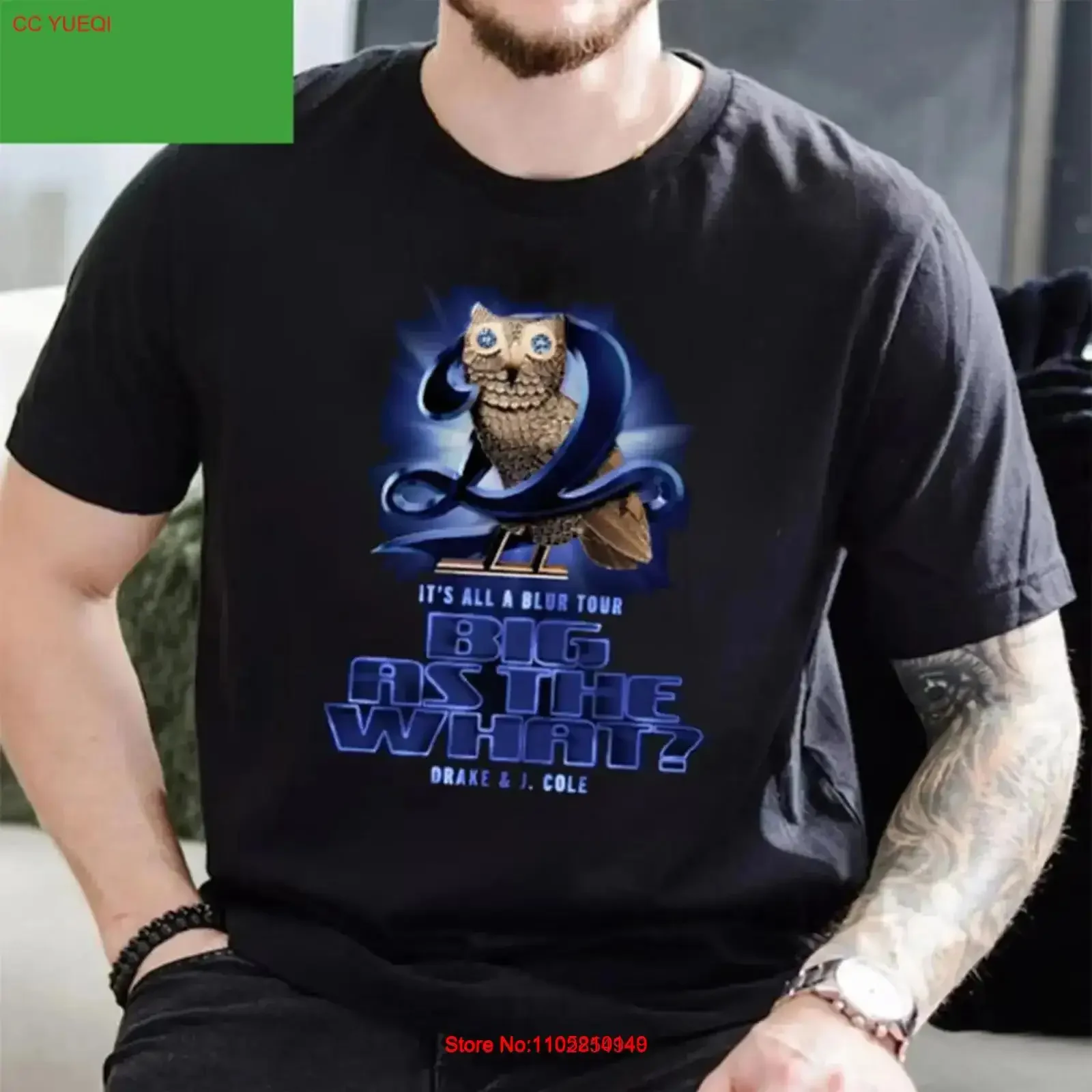 تي شيرت رجالي Drake J Cole Big As The What Tour 2024 مقاس S M L 234XL zz1194 ملابس مصممة كلاسيكية مغسولة جرافيك قابل للتنفس