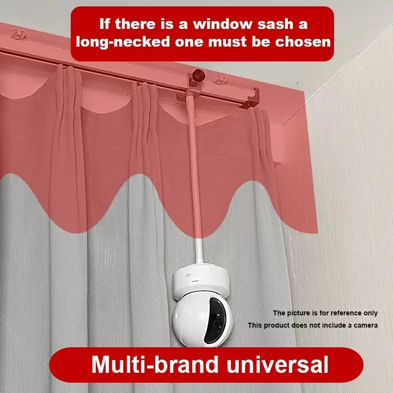 Home curtain groove monitoring bracket, concealed camera base, 1/4 screw connector image 4