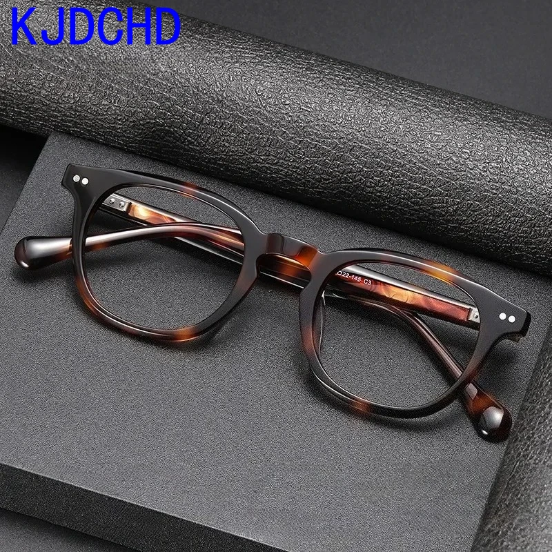 Retro Round Acetate Photochromic Glasses Men Bifocal Multifocal Optical Eyeglasses Progressive 1.74 Doctor Prescription Eyewear