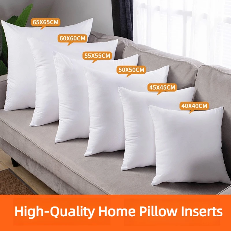 Home Quality Pillow Core Brushed Fabric Waist Cushion Core 40x60/35x55/40x40/45x45/50x50/55x55/60x60 PP Pillow Filling Cotton 이불