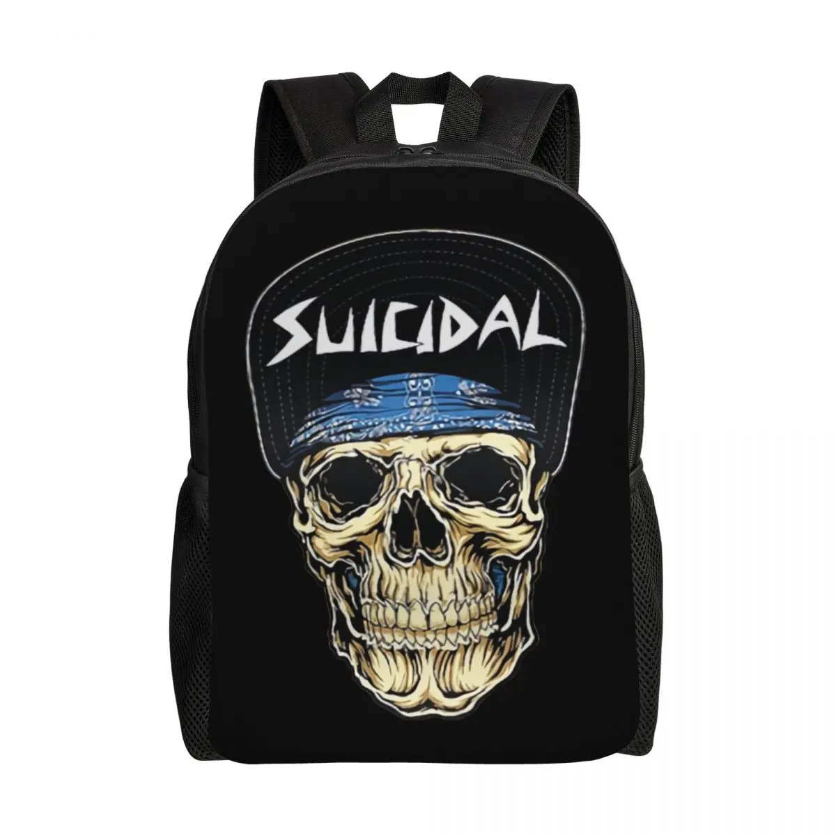 Personalized Suicidal Tendencies Skull Backpacks Women Men Basic Bookbag for College School Bags