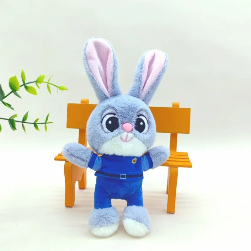 Novo bonito adorável raposa nick brinquedo de pelúcia chaveiro coelho judy boneca de pelúcia pendurado acessório boneca presente