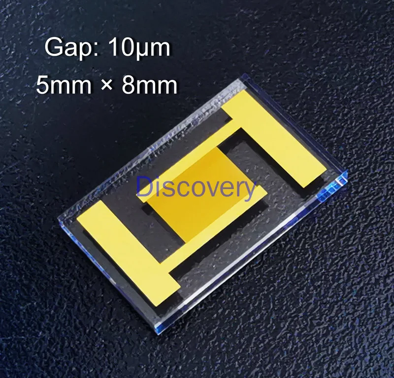 

10um Transparent Interdigital Electrode Quartz Glass MEMS Gas Bioelectrochemical Sensor Photoelectric Detection