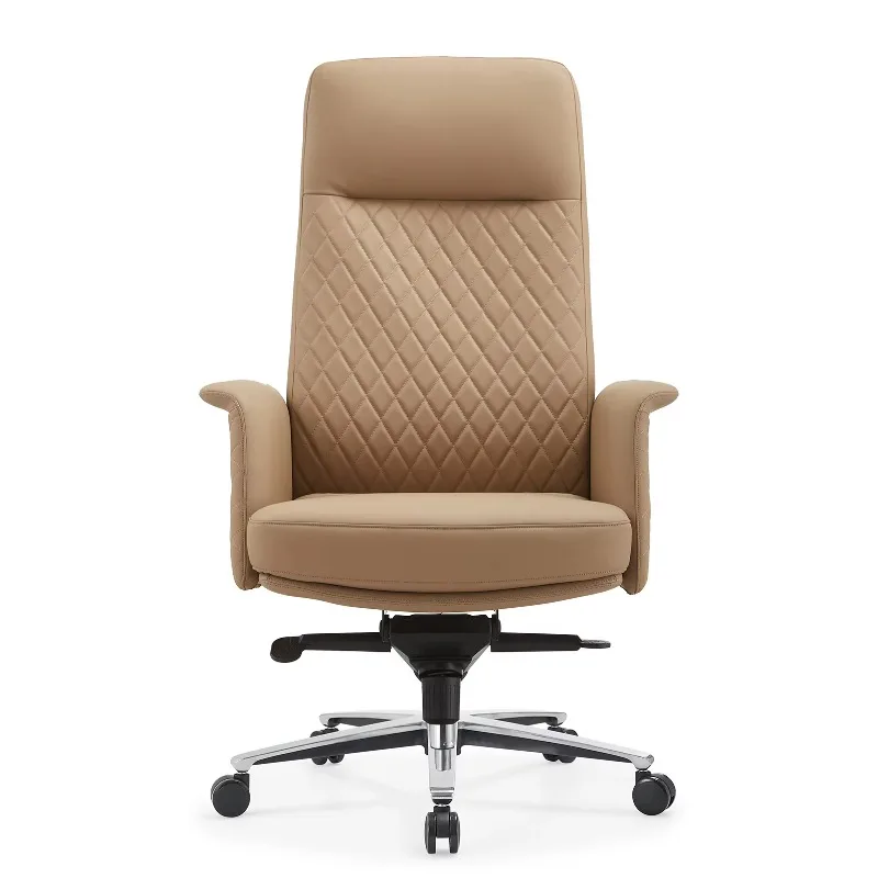 Luxury PU Leather Desk Chair Adjustable Height Rotating Office Chair for Manager Room