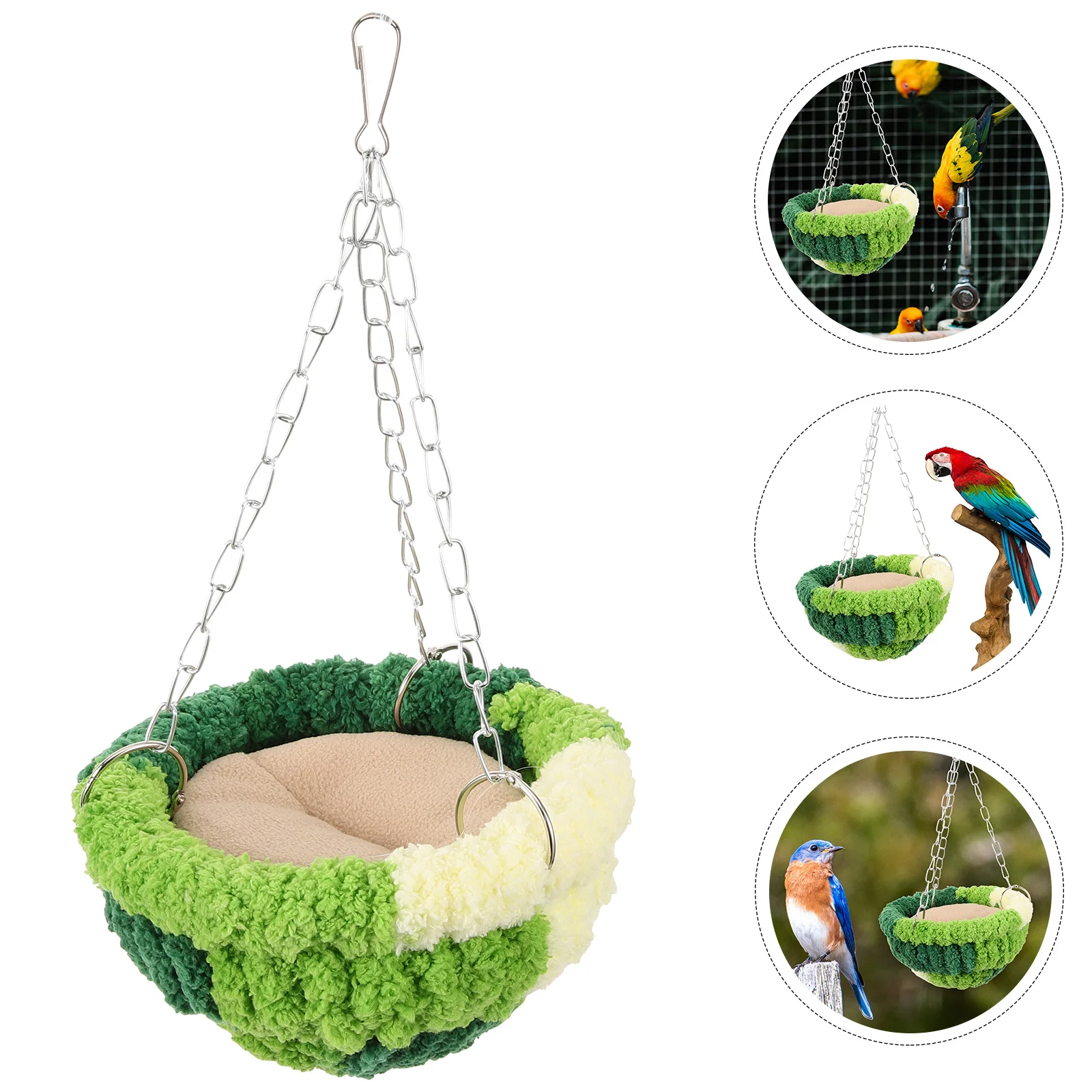 

Bird Cage Accessories Parrot Hammock Soft Warm Sleeping Nest For Parakeet Conure Hamster Breathable Hanging Bed Durable