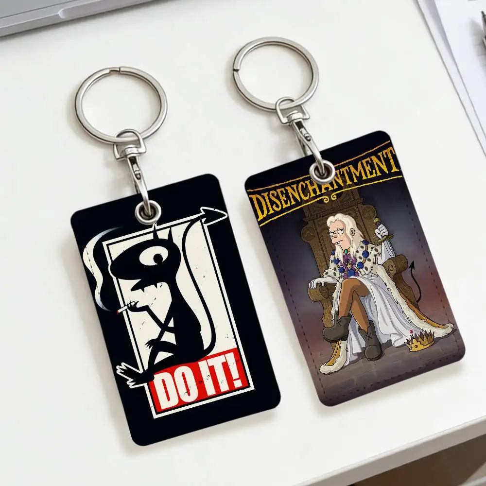 

Cartoon D-disenchantments nf Community Access Card Holder Elevator Card Sensor Drop Card Protector Keychain