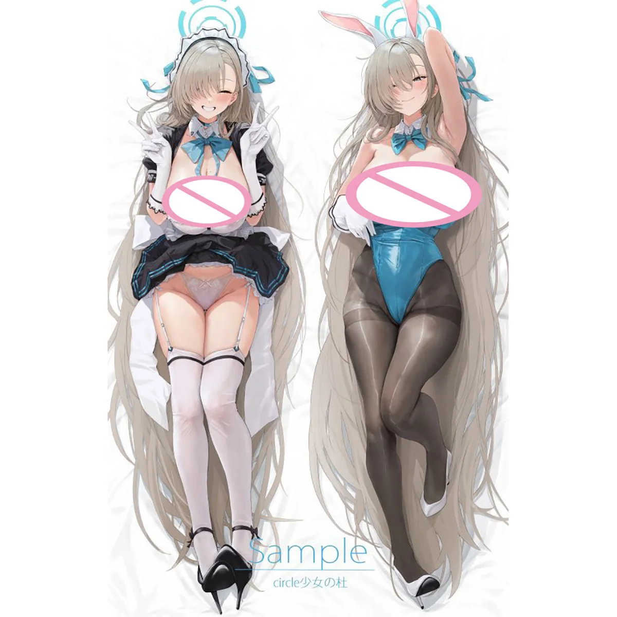 Dakimakura Anime Pillow Case Blue Archive Asuna Ichinose Double-sided Print Of Life-size Body Pillowcase Gifts Can be Customized