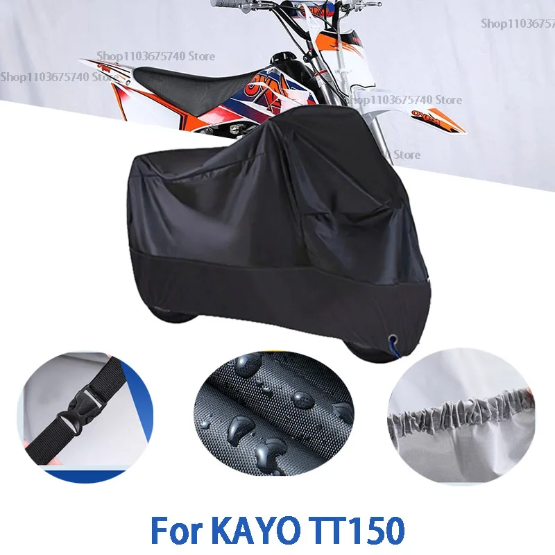 

Motorcycle Full Covers For KAYO TT150 Car Outdoors Sun Protection Dust No Ear Thickened Oxford Clothcover Accessories