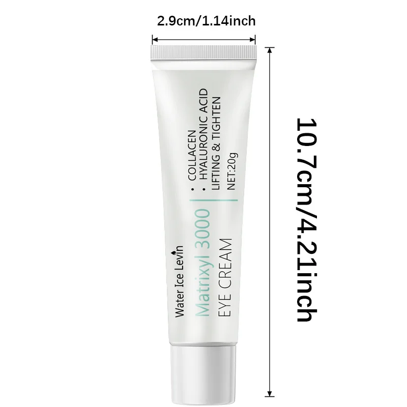 ウォーターアイス レビン コラーゲン ヒアルロン酸 アイ クリーム アドバンスドフォーミュラ インスタントリフト ファーム タイトニング ビジブルリザルト 20g ネット