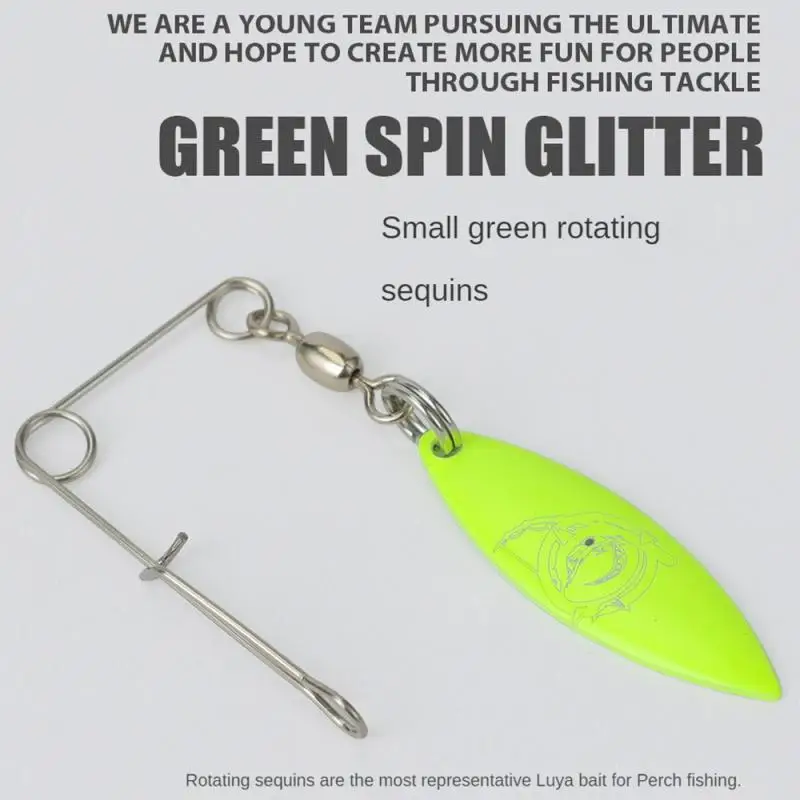 Anti-hanging Bottom Full Swimming Layer Bait Fishing Tackle And Colorful Metal Noise Sequins Strong Pulling Force With L-pin