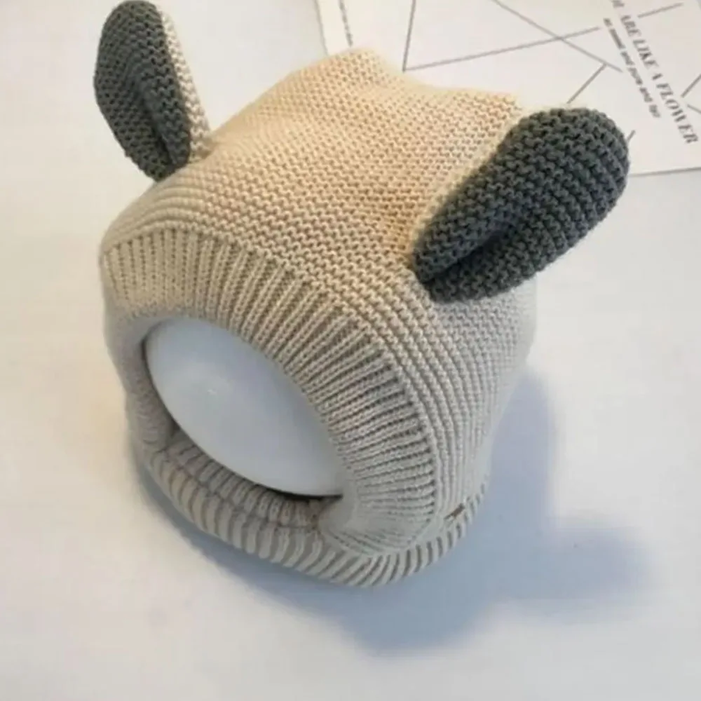 

Зимняя шапка с заячьими ушками для молодежи — мягкая, теплая и стильная с милым мультяшным дизайном для Дня благодарения и активного отдыха