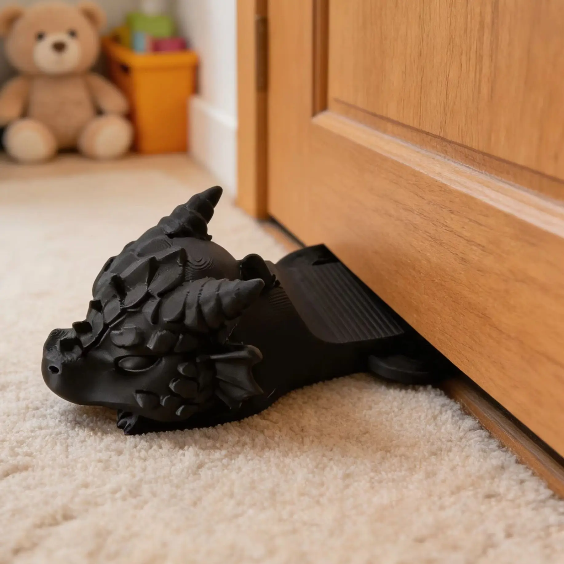 3D Printed Dragon Head Shaped Bookend Door Stop, Office Decorative Door Stop, Desktop Bookend