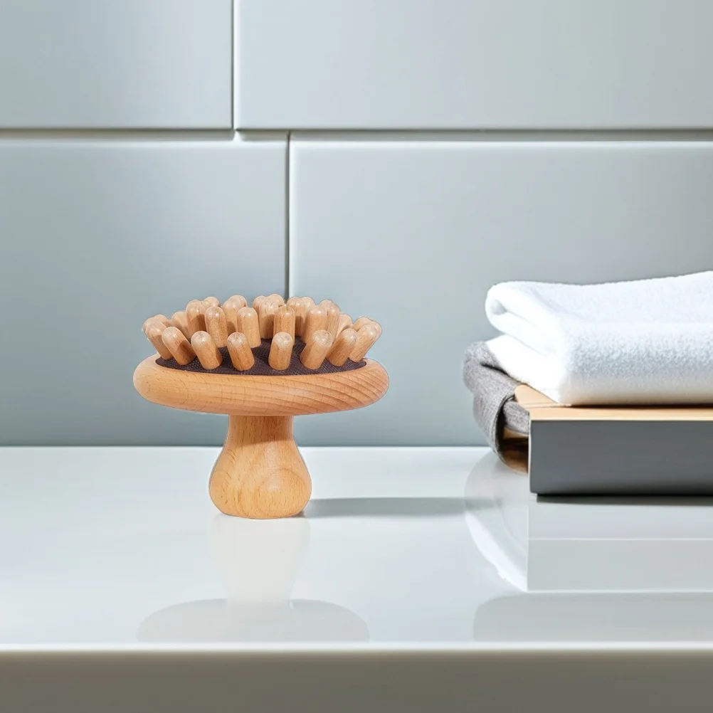 

Wooden Scalp Massager Wide Tooth Air-Cushion Comb Portable Hair Massage Brush for Travel Home Use Multi-Function Scalp Comb Tool