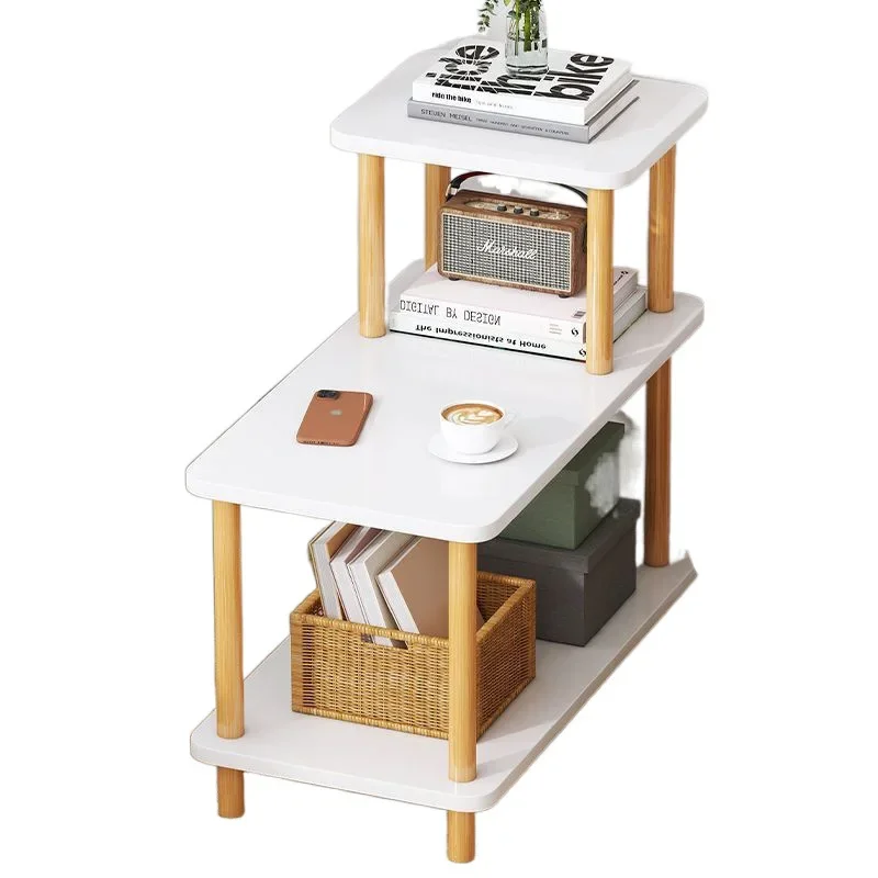 

Modern simple coffee table small apartment sofa household simple bedroom bedside rack