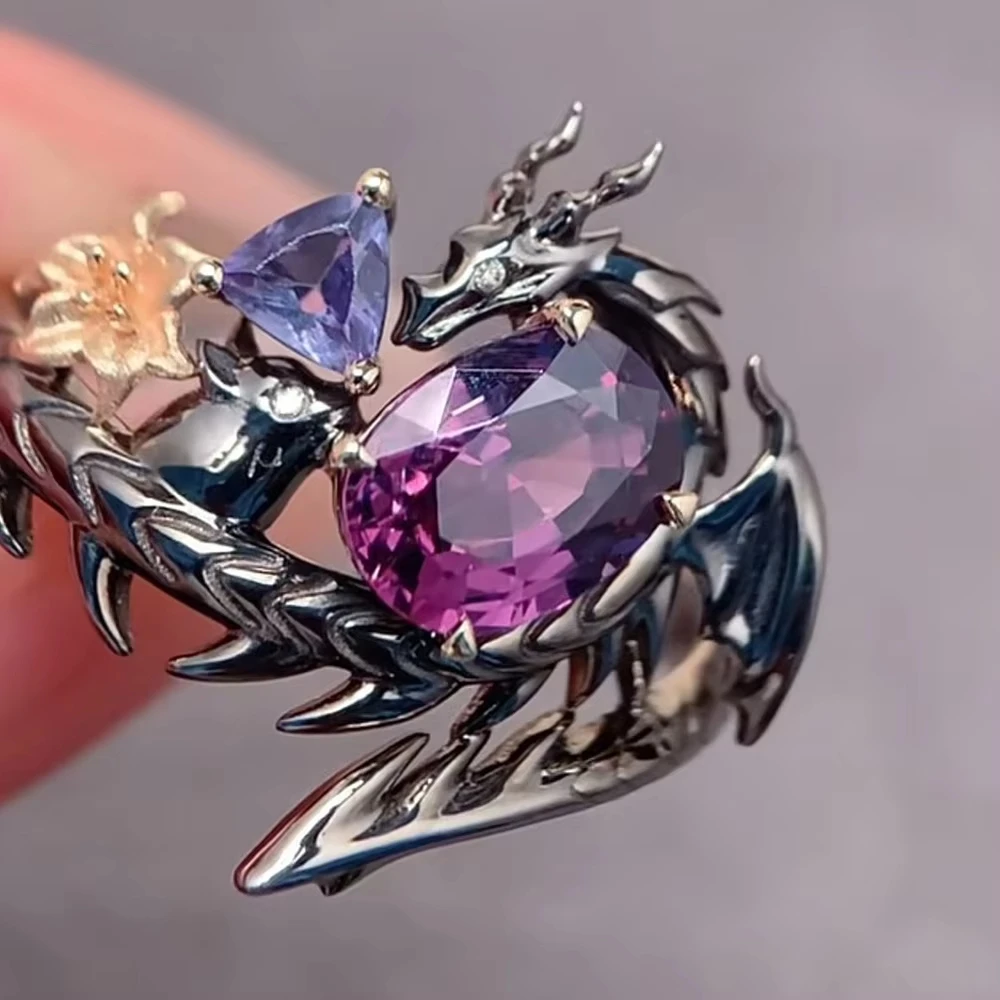 게임 러브 앤 딥스페이스 실러스 코스프레 반지 조절 가능한 합금 손가락 반지 꽃 장식