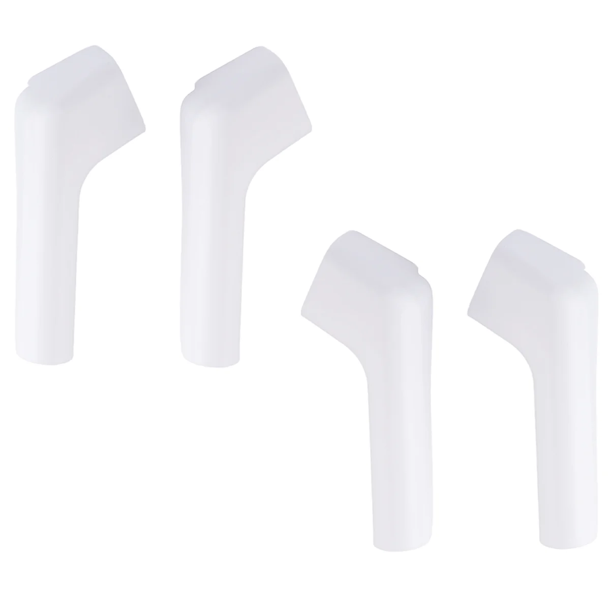 RV Gutter Spouts, RV Rain Gutter Downspout with Extensions, Rain Gutter Dwonspout Diverter 2 Right&2 Left Gutters White F