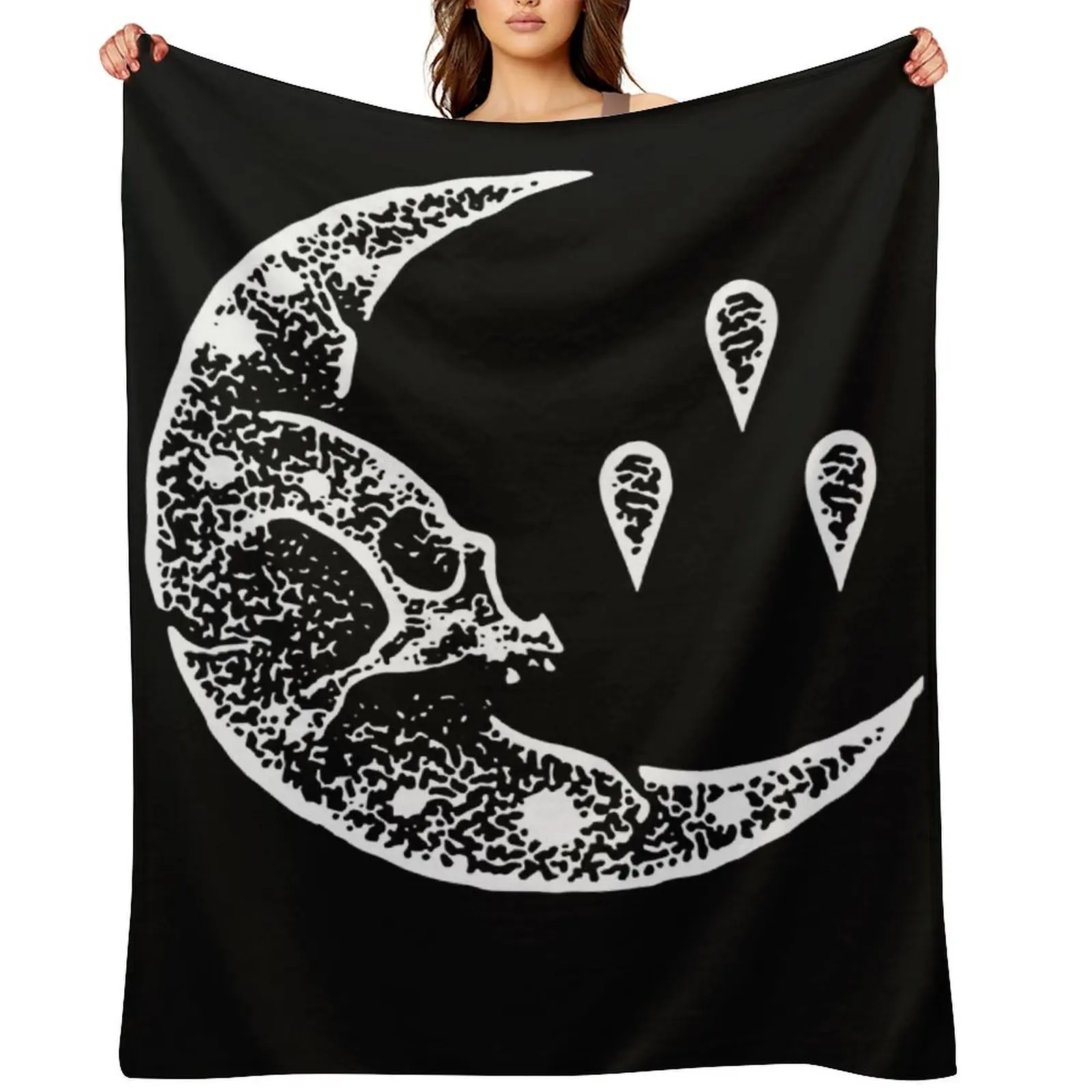 

Currents Band Merch Currents Moon Emblem Throw Blanket Soft Plaid heavy to sleep Luxury Throw wednesday Blankets