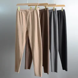 Thermal Underwear Long Johns Men Winter Bottom Pants Fleece Warm Pants Long Casual Trousers Cotton Leggings for Man Sleepwear