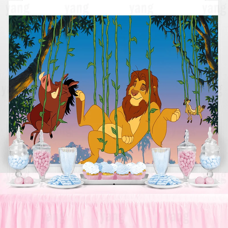 Disney  Background Boy 'S kids Birthday Party Decoration Forest Photography Studio Digital Photo Backdrop