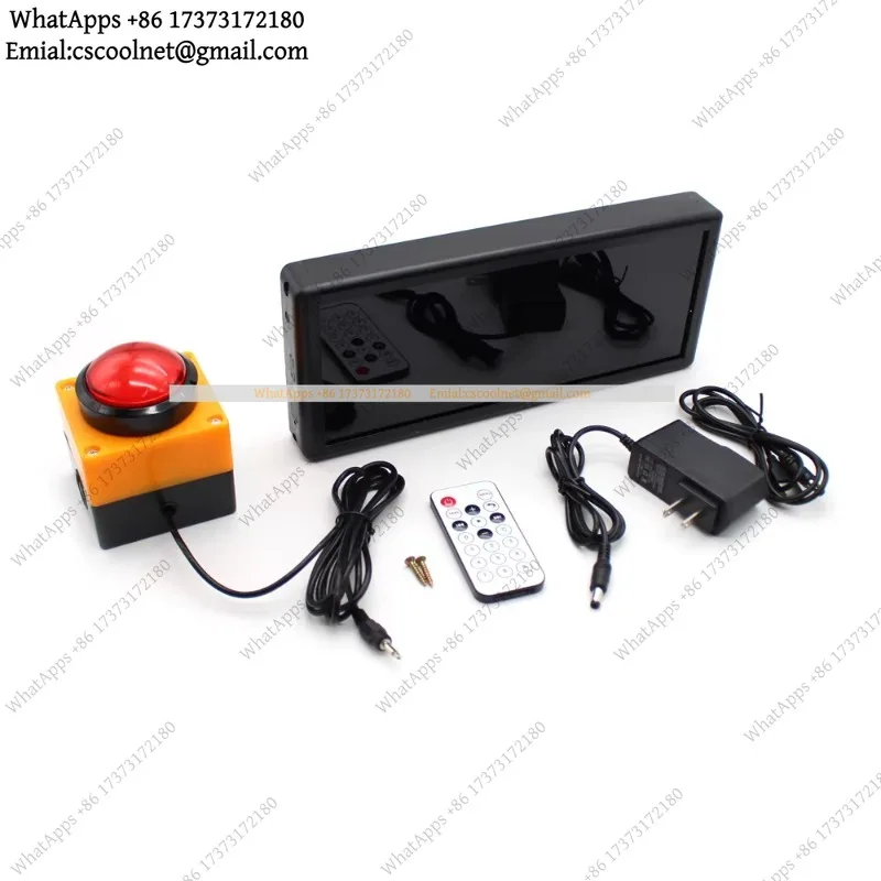 JS02 Digital Display Competition Timer Countdown Stopwatch 2.3 Inch 4-Digit Training Speech Timing Equipment + Remote Control