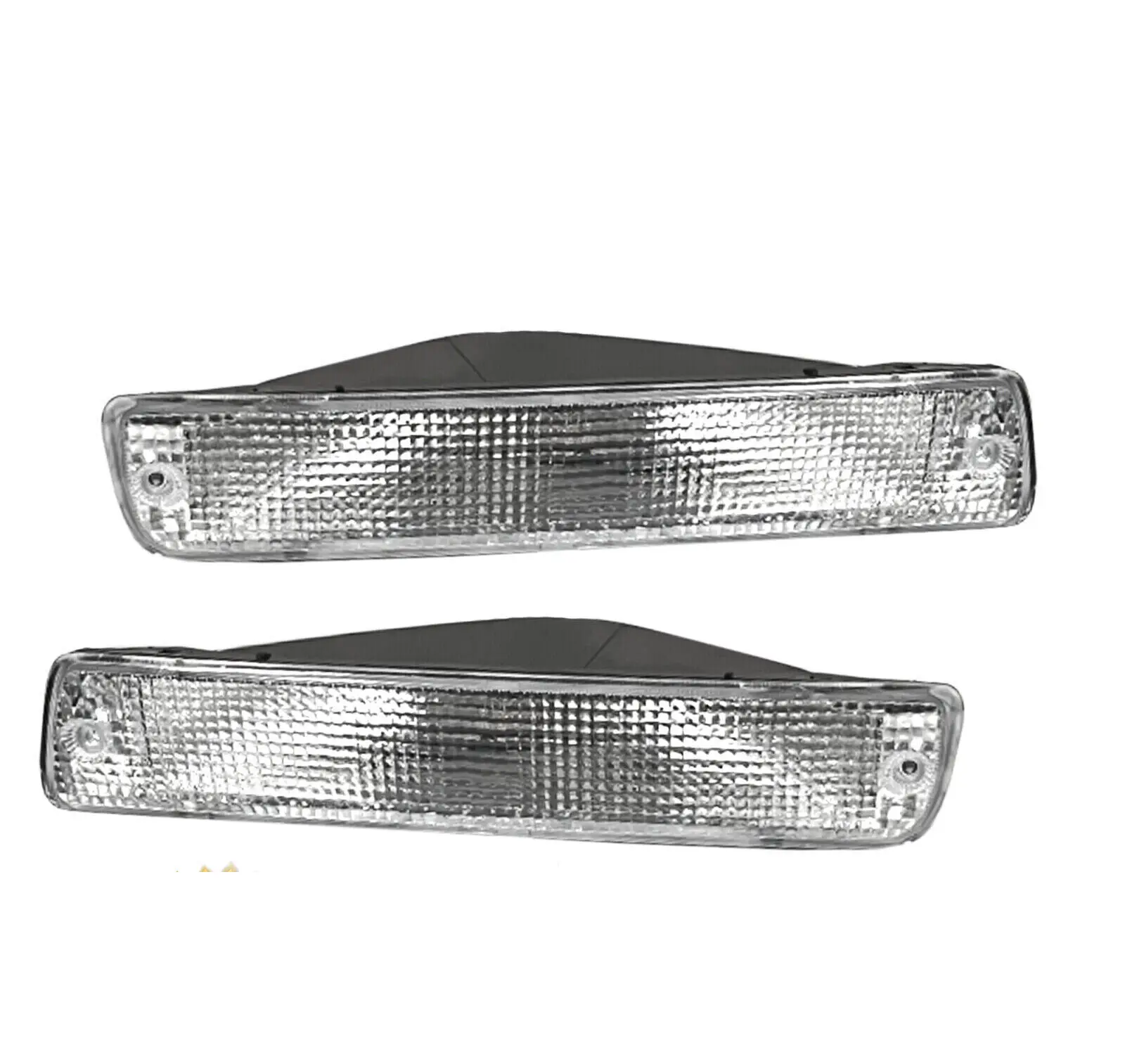 Front Bar Indicators 1 Pair Suit Fit for Toyota Landcruiser 80 Series Clear Flasher Lights