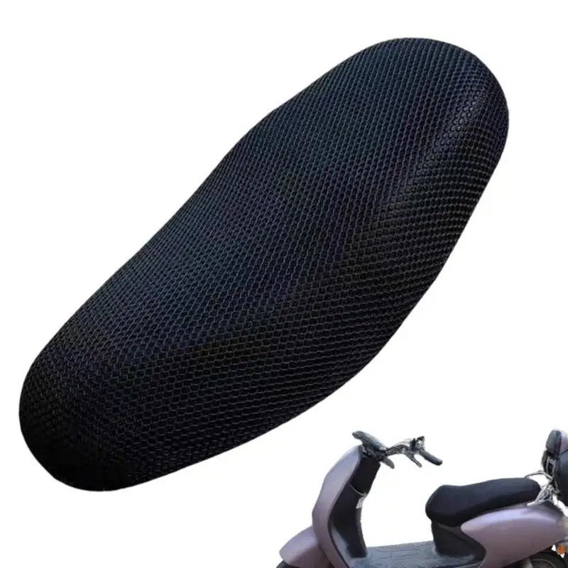 

New Motorcycle 3D Mesh Fabric Anti-skid Pad Scooter Seat Electric Bike Seat Cover Summer Breathable Covers Cushion Net Cover