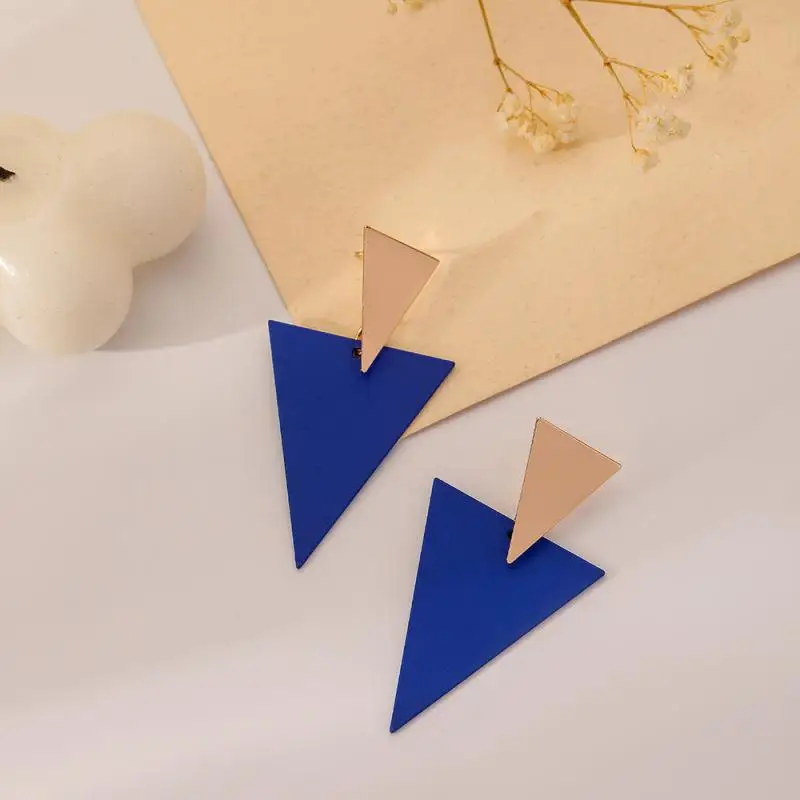 1~10PAIRS Elegant Womens Earrings Statement Piece Blue Paint Accessories Fashion Forward Need Fashionable Blue Earrings