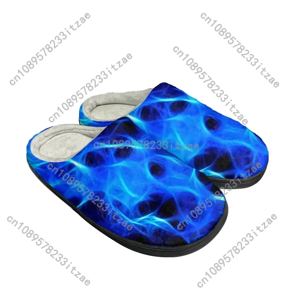 Chaud nouveau Cool flamme mode coton pantoufles personnalisées hommes femmes adolescent en peluche décontracté garder au chaud chaussures thermique confortable pantoufle