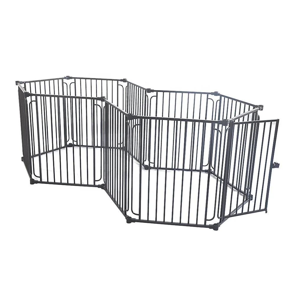 Safety Backyard Outdoor Pet Dog Rabbit Run Fence Kennel With Lock For 10 Panels
