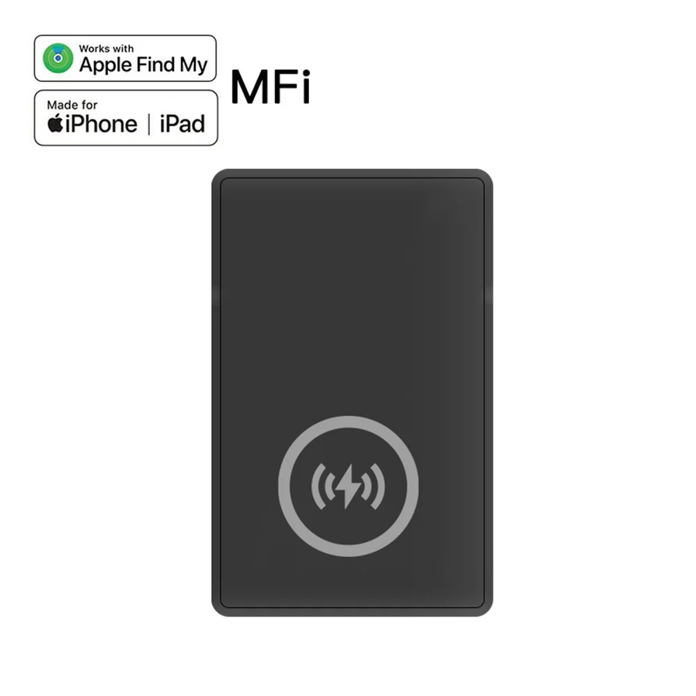 

Ultra-Thin Smart Card Tracker with Wireless Charging Find My Support Anti-Loss Device for Wallet/Keys/Luggage Tracking