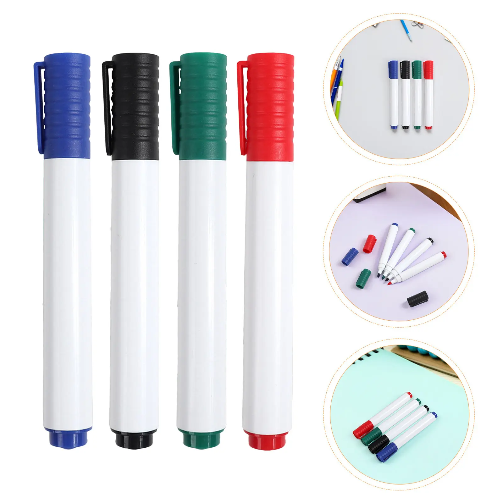 

24Pcs Liquid Chalk Markers Bold Tip Erasable Whiteboard Pens Washable Quick Dry for Menu Boards Glass Windows Blackboards
