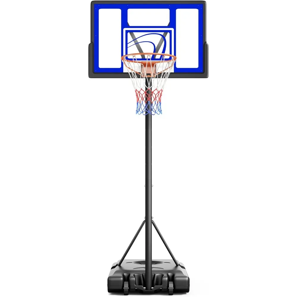 

Adjustable Basketball Hoop Outdoor 10FT, Basketball Portable Hoops & Goals, 44 Inch Backboard, for Kids, Youth