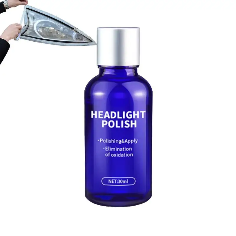 

Car Headlight Restoration Kit Automotive Headlight Renewal Restorer Kit 30ml Headlight Repair Fluid To Bring Headlights Back To