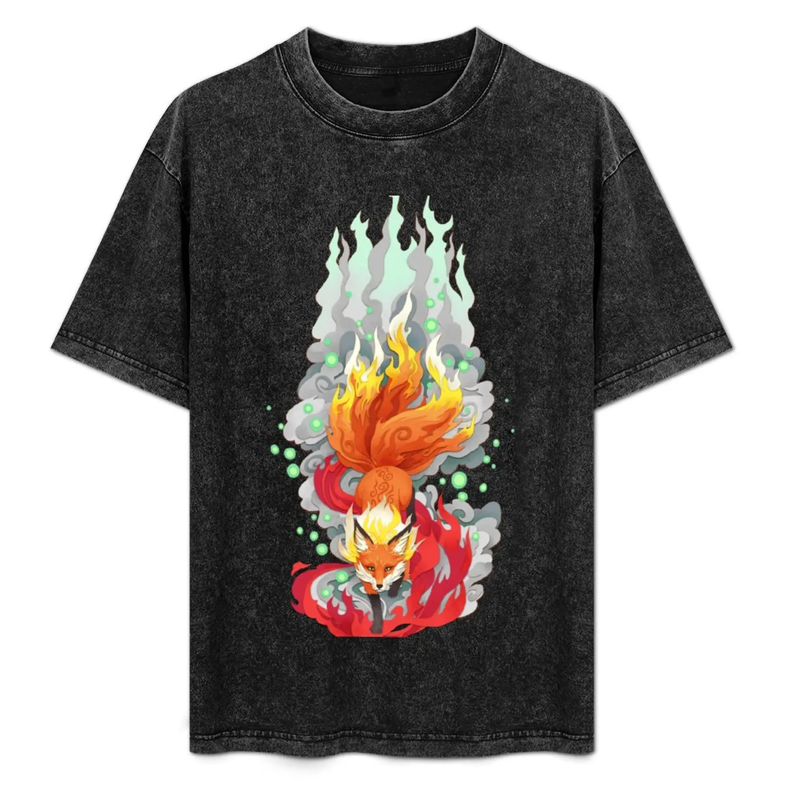 

Fox Fire T-Shirt cotton graphic tees funny meme t-shirts summer tops T-shirts oversize funny t shirts men