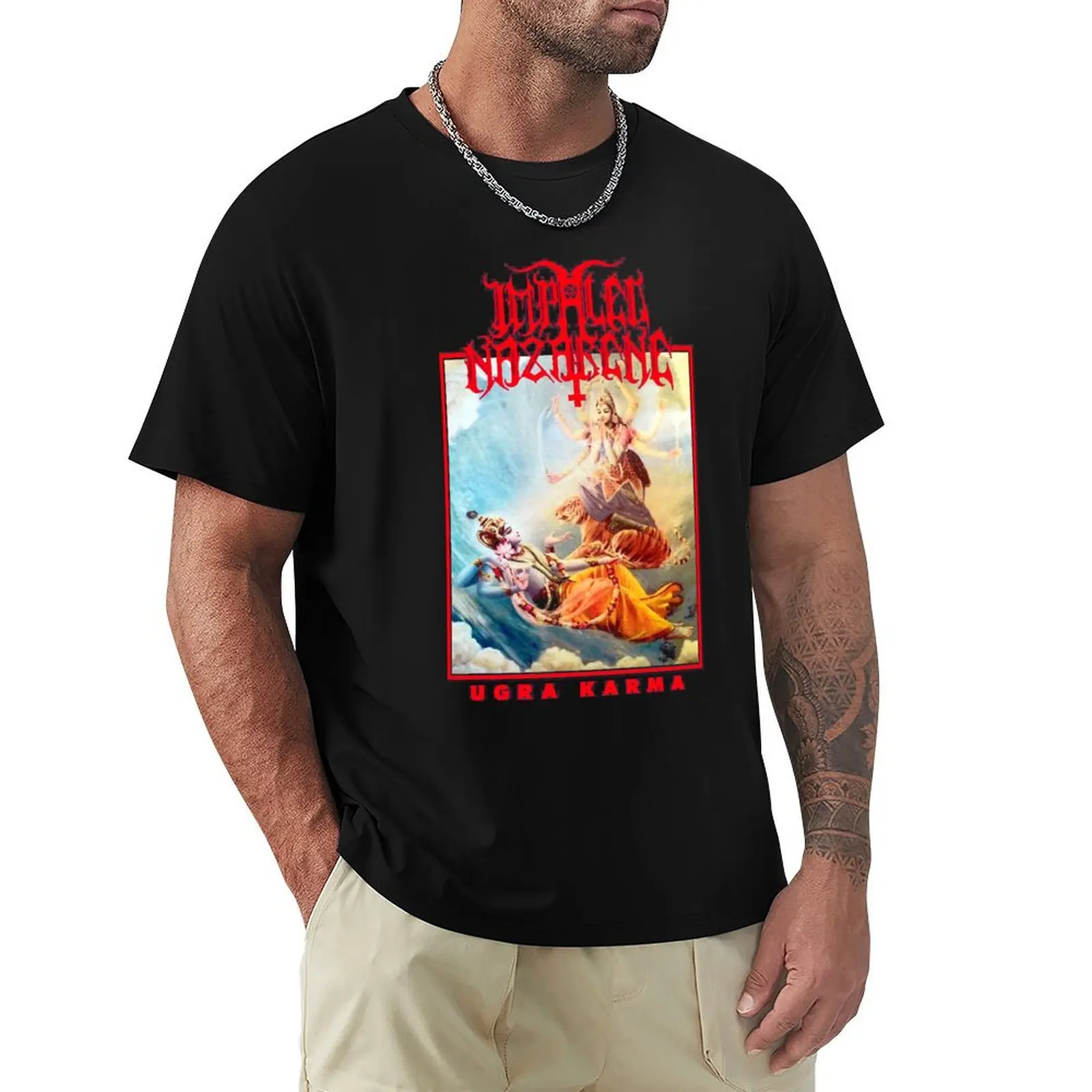 Impaled Nazarene - Ugra Karma Classic Old School Finnish Black Metal Classic T-Shirt Relaxed Fit Casual Short Sleeve Top