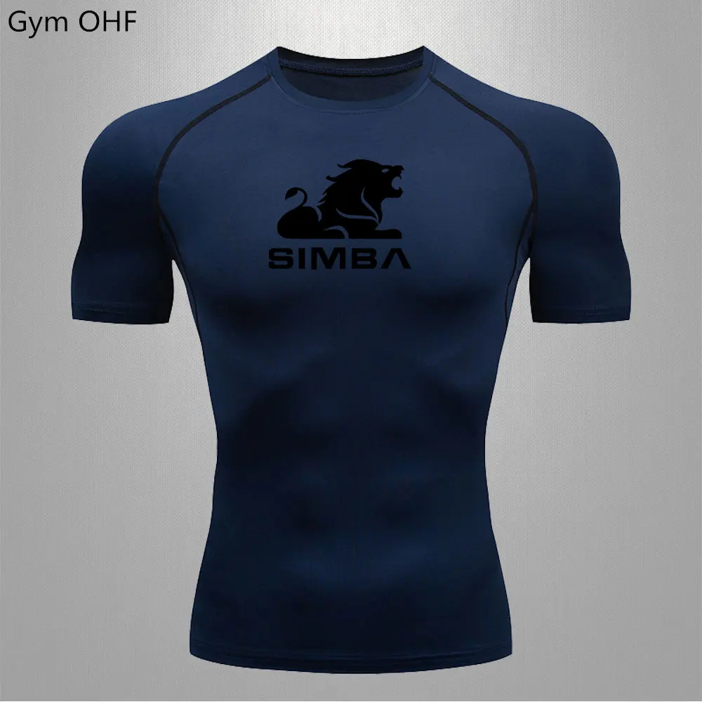 Men's Running Sports T-shirt Cycling Basketball Fitness Training Sports Tight Clothing Men's Racing Quick Drying Sports Clothing