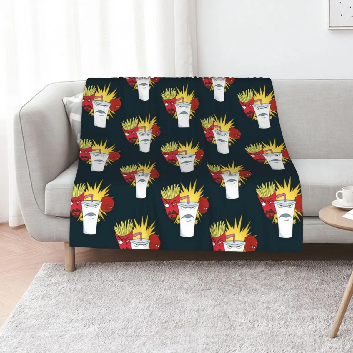 

Aqua Teen Hunger Force Throw Blanket Decorative Beds Hairys Furry For Sofa Thin Blankets