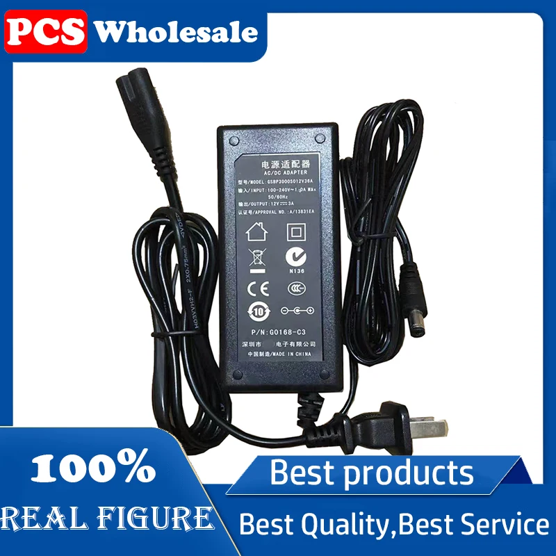 

Original 12V 3A power adapter model: GSBP3000S012V36A Interface 5.5*2.1mm