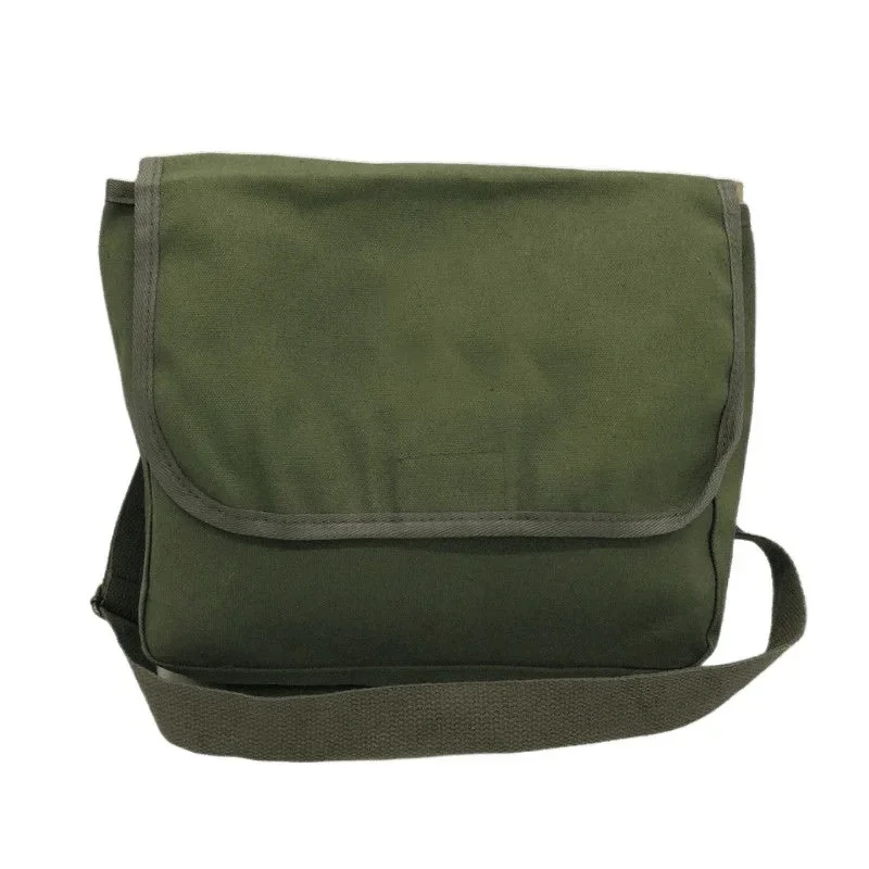 حقيبة كتف قماش ريترو للرجال والنساء نمط عسكري الجيش الأحمر الطراز القديم حقيبة الكتب ليو فنغ ستار حقيبة ظهر للأطفال #5